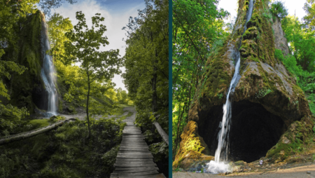 Waterfall with. Malievtsy