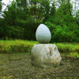 Egg monument on the island of Khortytsya
