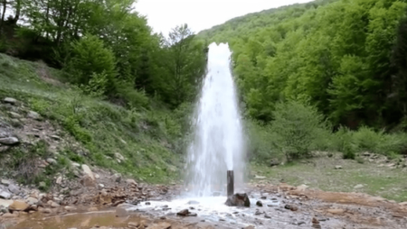 Underground miracle: a geyser in Transcarpathia