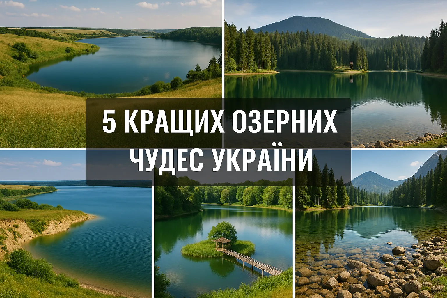 Відпочинок на природі в Україні: кращі озера для сімейного дозвілля