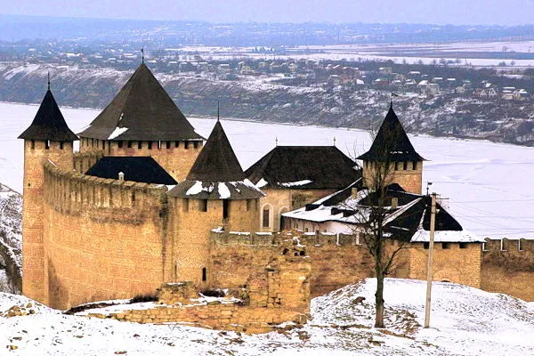 Хотинська фортеця,зимовий краєвид