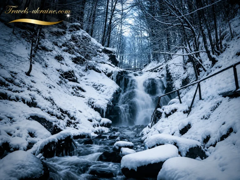 Зимовий водоспад Шипіт