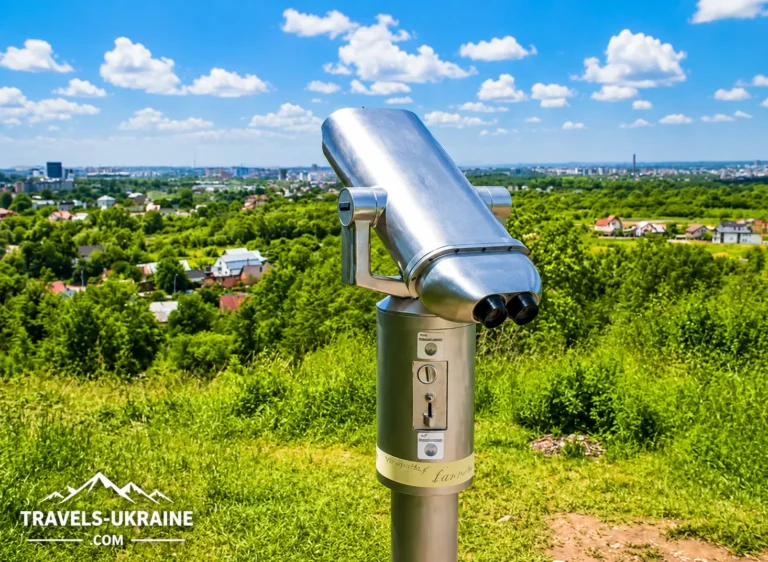 Оглядовий бінокль на Вовчинецькіх горах
