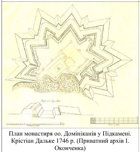 1746 рік: інженерний план Підкамінської фортеці