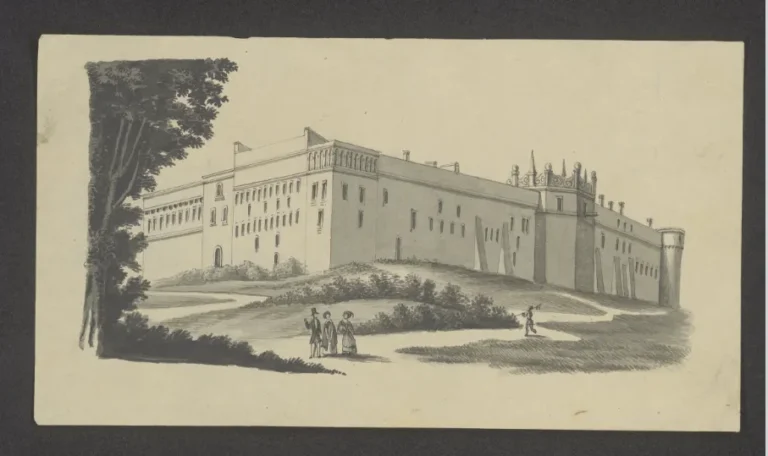 Рисунок Старосільського замку 1820–1840 років