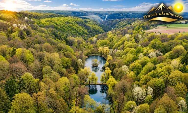 Малієвецький парк з висоти