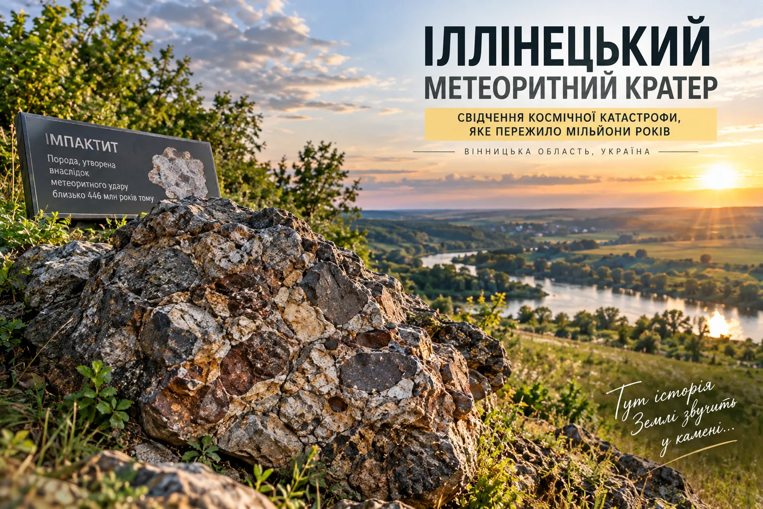 Іллінецький метеоритний кратер — слід космічної катастрофи віком майже 446 мільйонів років