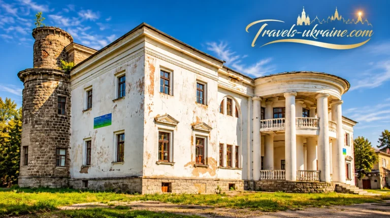 Замковий фасад Палацу Ксідо з круглими вежами